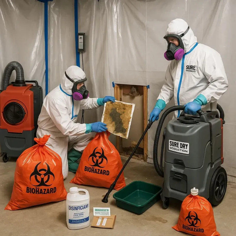 Contaminated Water Handling Protocols process in Beach, ND